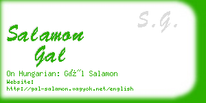 salamon gal business card